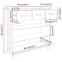 Mesa consola HAMAR madera maciza de pino gris claro 90x35x90 cm de vidaXL, Mesas auxiliares - Ref: Foro24-340467, Precio: 101...