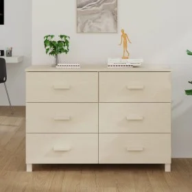 Aparador HAMAR madera de pino maciza marrón miel 113x40x80 cm de vidaXL, Aparadores - Ref: Foro24-340448, Precio: 143,01 €, D...
