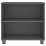 Aparador HAMAR madera maciza pino gris oscuro 85x35x80 cm de vidaXL, Aparadores - Ref: Foro24-340502, Precio: 65,44 €, Descue...