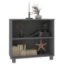 Aparador HAMAR madera maciza pino gris oscuro 85x35x80 cm de vidaXL, Aparadores - Ref: Foro24-340502, Precio: 65,44 €, Descue...