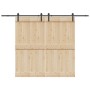 Kit de herrajes para puertas correderas acero negro 427 cm en Materiales de construcción | Comprar online en Foru.es