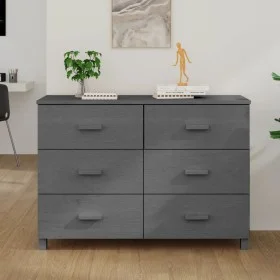 Aparador HAMAR madera maciza pino gris oscuro 113x40x80 cm de vidaXL, Aparadores - Ref: Foro24-340450, Precio: 175,55 €, Desc...