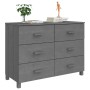 Aparador HAMAR madera maciza pino gris oscuro 113x40x80 cm de vidaXL, Aparadores - Ref: Foro24-340450, Precio: 178,39 €, Desc...