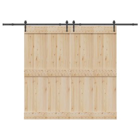 Kit de herrajes para puertas correderas acero negro 305 cm en Materiales de construcción | Comprar online en Foru.es