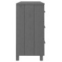 Aparador HAMAR madera maciza pino gris oscuro 113x40x80 cm de vidaXL, Aparadores - Ref: Foro24-340450, Precio: 178,39 €, Desc...