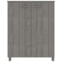 Zapatero HAMAR madera maciza pino gris claro 85x40x108 cm de vidaXL, Zapateros y organizadores de calzado - Ref: Foro24-34051...