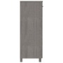 Zapatero HAMAR madera maciza pino gris claro 85x40x108 cm de vidaXL, Zapateros y organizadores de calzado - Ref: Foro24-34051...