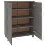 Zapatero HAMAR madera maciza pino gris claro 85x40x108 cm de vidaXL, Zapateros y organizadores de calzado - Ref: Foro24-34051...