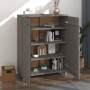 Zapatero HAMAR madera maciza pino gris claro 85x40x108 cm de vidaXL, Zapateros y organizadores de calzado - Ref: Foro24-34051...