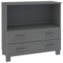 Aparador HAMAR madera maciza pino gris oscuro 85x35x80 cm de vidaXL, Aparadores - Ref: Foro24-340498, Precio: 93,42 €, Descue...
