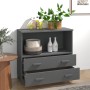 Aparador HAMAR madera maciza pino gris oscuro 85x35x80 cm de vidaXL, Aparadores - Ref: Foro24-340498, Precio: 93,42 €, Descue...
