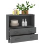 Aparador HAMAR madera maciza pino gris oscuro 85x35x80 cm de vidaXL, Aparadores - Ref: Foro24-340498, Precio: 93,42 €, Descue...