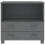 Aparador HAMAR madera maciza pino gris oscuro 85x35x80 cm de vidaXL, Aparadores - Ref: Foro24-340498, Precio: 93,42 €, Descue...