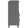 Aparador HAMAR madera maciza pino gris oscuro 85x35x80 cm de vidaXL, Aparadores - Ref: Foro24-340498, Precio: 93,42 €, Descue...