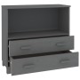 Aparador HAMAR madera maciza pino gris oscuro 85x35x80 cm de vidaXL, Aparadores - Ref: Foro24-340498, Precio: 93,42 €, Descue...
