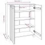 Zapatero HAMAR madera pino maciza marrón miel 85x40x108 cm de vidaXL, Zapateros y organizadores de calzado - Ref: Foro24-3405...