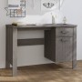 Escritorio HAMAR madera maciza de pino gris claro 113x50x75 cm de vidaXL, Escritorios - Ref: Foro24-340463, Precio: 109,51 €,...