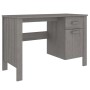 Escritorio HAMAR madera maciza de pino gris claro 113x50x75 cm de vidaXL, Escritorios - Ref: Foro24-340463, Precio: 109,51 €,...