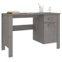 Escritorio HAMAR madera maciza de pino gris claro 113x50x75 cm de vidaXL, Escritorios - Ref: Foro24-340463, Precio: 109,51 €,...