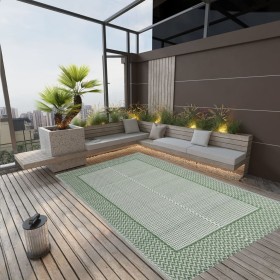 Alfombra de exterior PP verde 190x290 cm de vidaXL, Protectores para exterior - Ref: Foro24-316959, Precio: 66,67 €, Descuent...