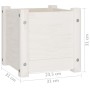 Jardinera de madera maciza de pino blanco 31x31x31 cm de vidaXL, Maceteros y jardineras - Ref: Foro24-810524, Precio: 21,11 €...