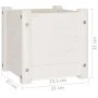 Jardinera de madera maciza de pino blanco 31x31x31 cm de vidaXL, Maceteros y jardineras - Ref: Foro24-810524, Precio: 20,92 €...