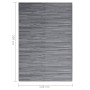 Alfombra de exterior PP gris antracita 140x200 cm de vidaXL, Protectores para exterior - Ref: Foro24-317022, Precio: 42,51 €,...