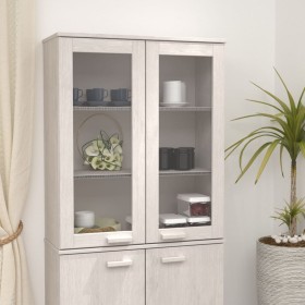 Aparador superior HAMAR madera maciza pino blanco 85x35x100 cm de vidaXL, Aparadores - Ref: Foro24-340505, Precio: 137,40 €, ...