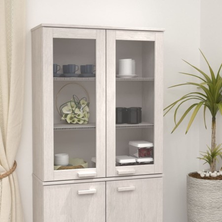 Aparador superior HAMAR madera maciza pino blanco 85x35x100 cm de vidaXL, Aparadores - Ref: Foro24-340505, Precio: 137,40 €, ...