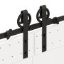 Kit de herrajes para puertas correderas acero negro 366 cm en Materiales de construcción | Comprar online en Foru.es
