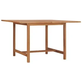 Mesa de comedor de jardín madera maciza de teca 110x110x75 cm de vidaXL, Mesas de jardín - Ref: Foro24-318477, Precio: 126,19...