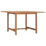 Mesa de comedor de jardín madera maciza de teca 110x110x75 cm de vidaXL, Mesas de jardín - Ref: Foro24-318477, Precio: 172,81...