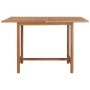 Mesa de comedor de jardín madera maciza de teca 110x110x75 cm de vidaXL, Mesas de jardín - Ref: Foro24-318477, Precio: 172,81...