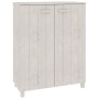 Zapatero HAMAR madera maciza de pino blanca 85x40x108 cm de vidaXL, Zapateros y organizadores de calzado - Ref: Foro24-340517...