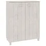 Zapatero HAMAR madera maciza de pino blanca 85x40x108 cm de vidaXL, Zapateros y organizadores de calzado - Ref: Foro24-340517...
