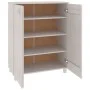 Zapatero HAMAR madera maciza de pino blanca 85x40x108 cm de vidaXL, Zapateros y organizadores de calzado - Ref: Foro24-340517...