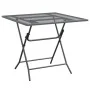 Mesa de jardín malla metálica expandida antracita 80x80x72 cm de vidaXL, Mesas de jardín - Ref: Foro24-317345, Precio: 146,29...
