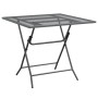 Mesa de jardín malla metálica expandida antracita 80x80x72 cm de vidaXL, Mesas de jardín - Ref: Foro24-317345, Precio: 152,76...