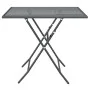 Mesa de jardín malla metálica expandida antracita 80x80x72 cm de vidaXL, Mesas de jardín - Ref: Foro24-317345, Precio: 146,29...