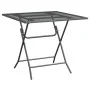 Mesa de jardín malla metálica expandida antracita 80x80x72 cm de vidaXL, Mesas de jardín - Ref: Foro24-317345, Precio: 146,29...