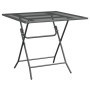 Mesa de jardín malla metálica expandida antracita 80x80x72 cm de vidaXL, Mesas de jardín - Ref: Foro24-317345, Precio: 152,76...