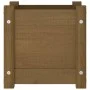 Jardinera de madera maciza de pino marrón 31x31x31 cm de vidaXL, Maceteros y jardineras - Ref: Foro24-810528, Precio: 28,25 €...