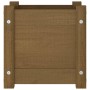 Jardinera de madera maciza de pino marrón 31x31x31 cm de vidaXL, Maceteros y jardineras - Ref: Foro24-810528, Precio: 28,63 €...