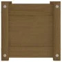 Jardinera de madera maciza de pino marrón 31x31x31 cm de vidaXL, Maceteros y jardineras - Ref: Foro24-810528, Precio: 28,25 €...
