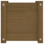 Jardinera de madera maciza de pino marrón 31x31x31 cm de vidaXL, Maceteros y jardineras - Ref: Foro24-810528, Precio: 28,63 €...