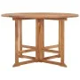 Mesa de comedor de jardín plegable teca maciza Ø110x75 cm de vidaXL, Mesas de jardín - Ref: Foro24-318479, Precio: 268,40 €, ...