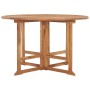 Mesa de comedor de jardín plegable teca maciza Ø110x75 cm de vidaXL, Mesas de jardín - Ref: Foro24-318479, Precio: 296,69 €, ...
