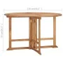 Mesa de comedor de jardín plegable teca maciza Ø110x75 cm de vidaXL, Mesas de jardín - Ref: Foro24-318479, Precio: 268,40 €, ...