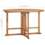 Mesa de comedor de jardín plegable teca maciza Ø110x75 cm de vidaXL, Mesas de jardín - Ref: Foro24-318479, Precio: 296,69 €, ...
