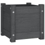 Jardinera de madera maciza de pino gris 31x31x31 cm de vidaXL, Maceteros y jardineras - Ref: Foro24-810526, Precio: 23,47 €, ...